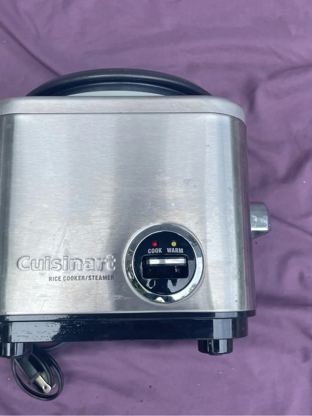 Cuisinart Stainless Steel Rice Cooker/Steamer - Silver missing top